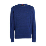 Tommy Hilfiger Heathered Knit Regular Fit Blue Sweater