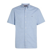 Tommy Hilfiger 1985 Oxford Gingham Short Sleeve Cloudy Blue/Optic White Shirt