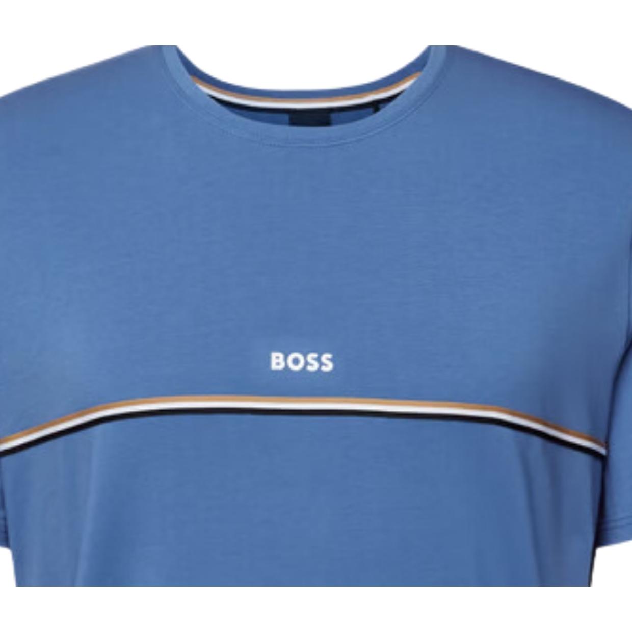 BOSS Signature Stripe Blue Unique T-Shirt
