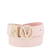 Valentino V Logo Pink Reversible Belt