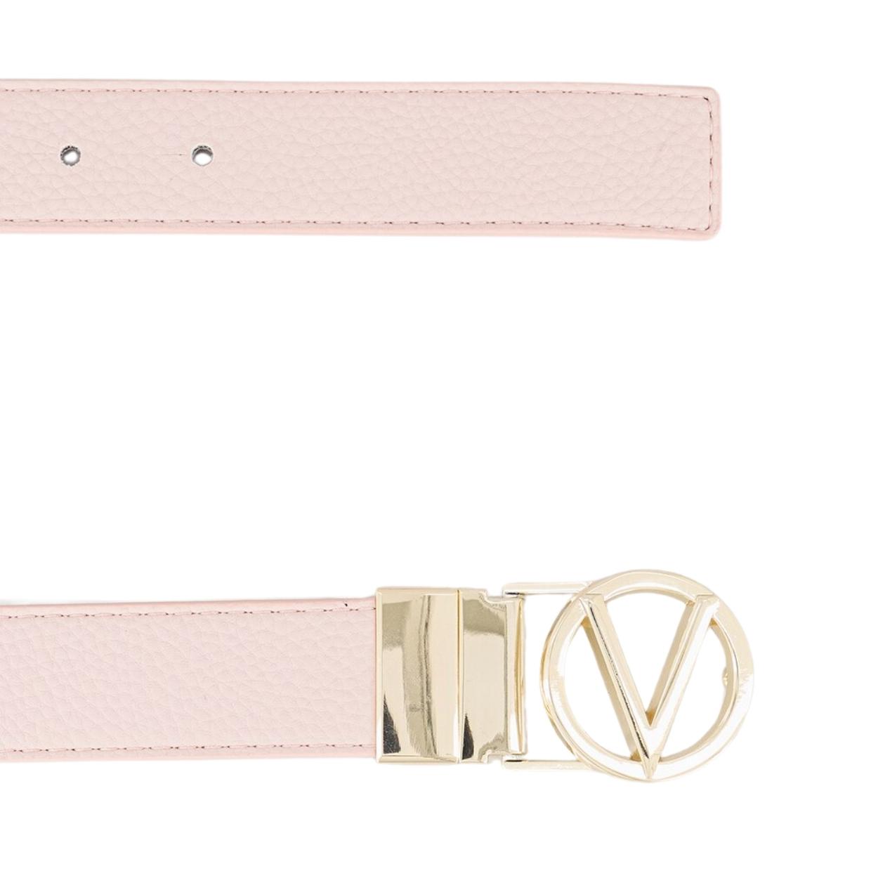 Valentino V Logo Pink Reversible Belt