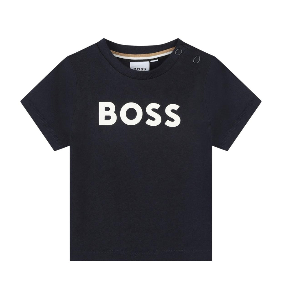 BOSS Baby Printed Logo Navy T-Shirt