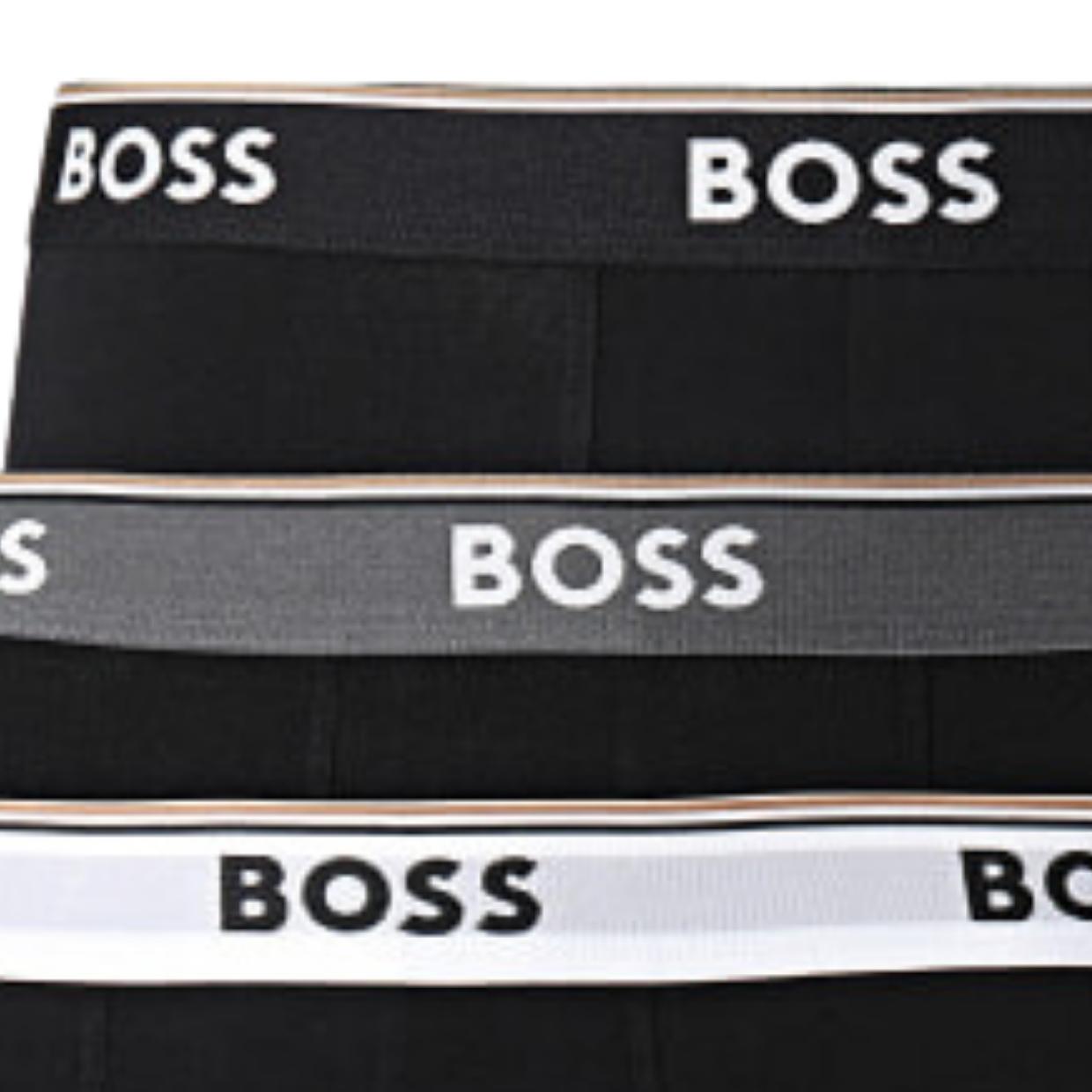 BOSS Logo Waistband Three Pack Power Boxer Brief