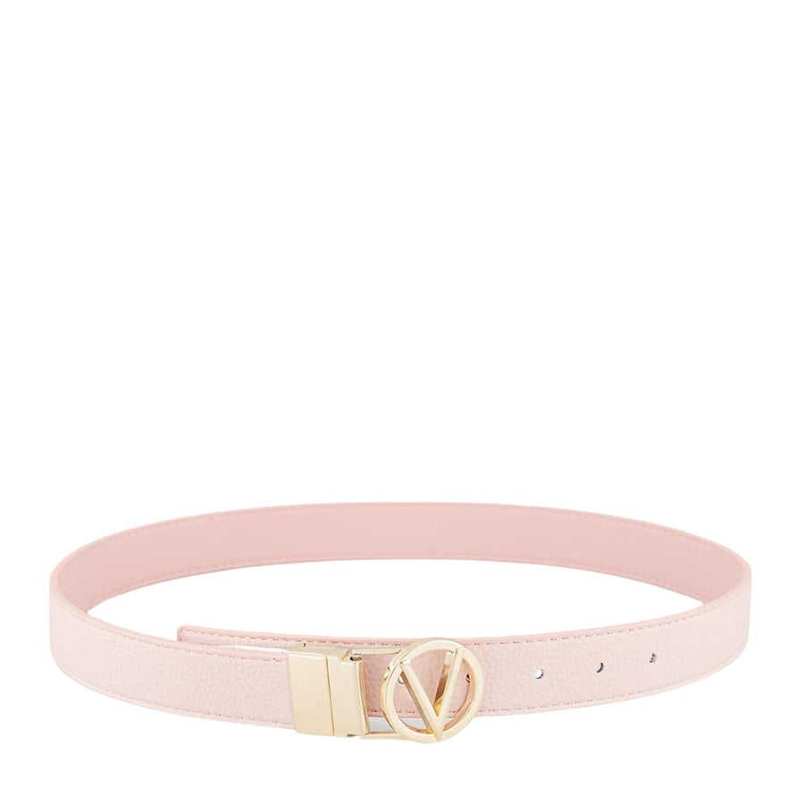 Valentino V Logo Pink Reversible Belt