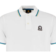Sandbanks Badge Logo White Polo Shirt