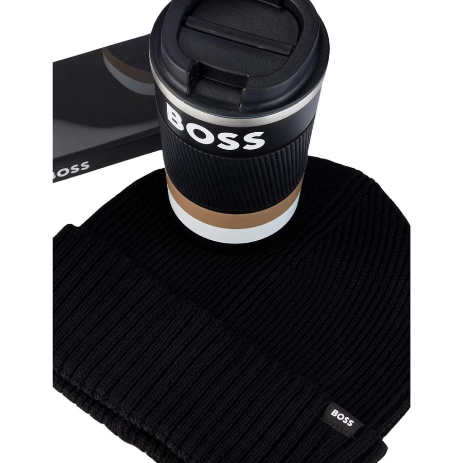 BOSS Travel Mug & Beanie Hat Gift Set