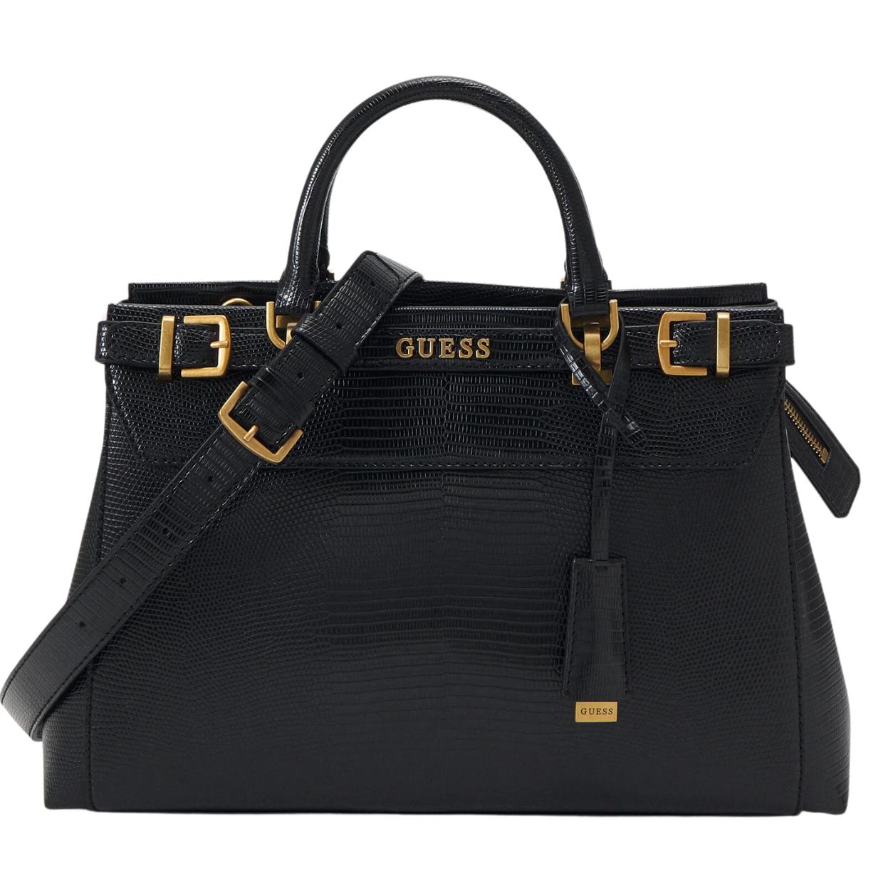 Guess Buckle Sestri Black Tote Bag