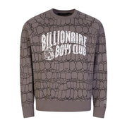 Billionaire Boys Club Gator Camo Arch Logo Grey Sweatshirt