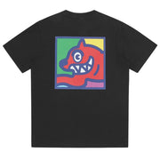 ICECREAM Pop Art Running Dog Black T-Shirt