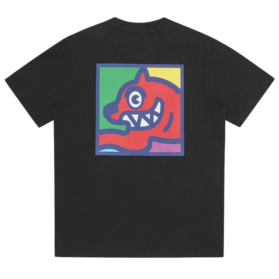 ICECREAM Pop Art Running Dog Black T-Shirt
