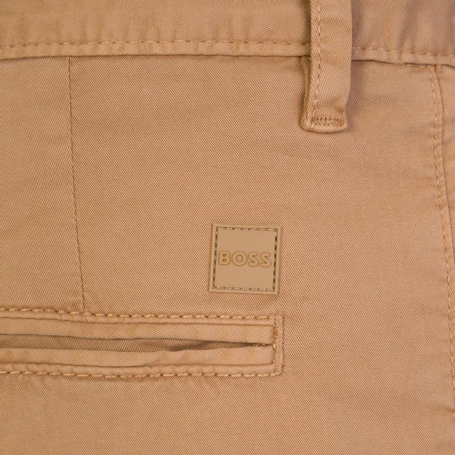 BOSS Beige Schino Slim Fit Shorts