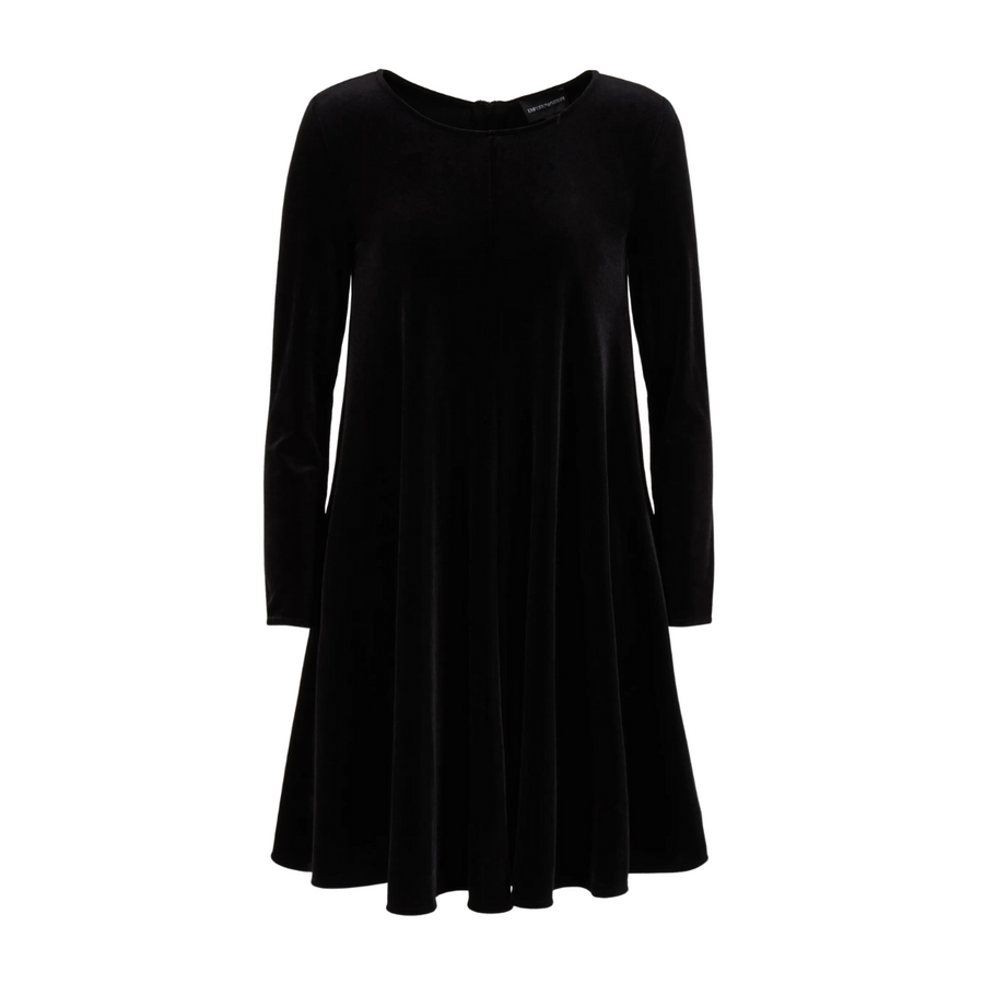 Emporio Armani Black Chenille Dress