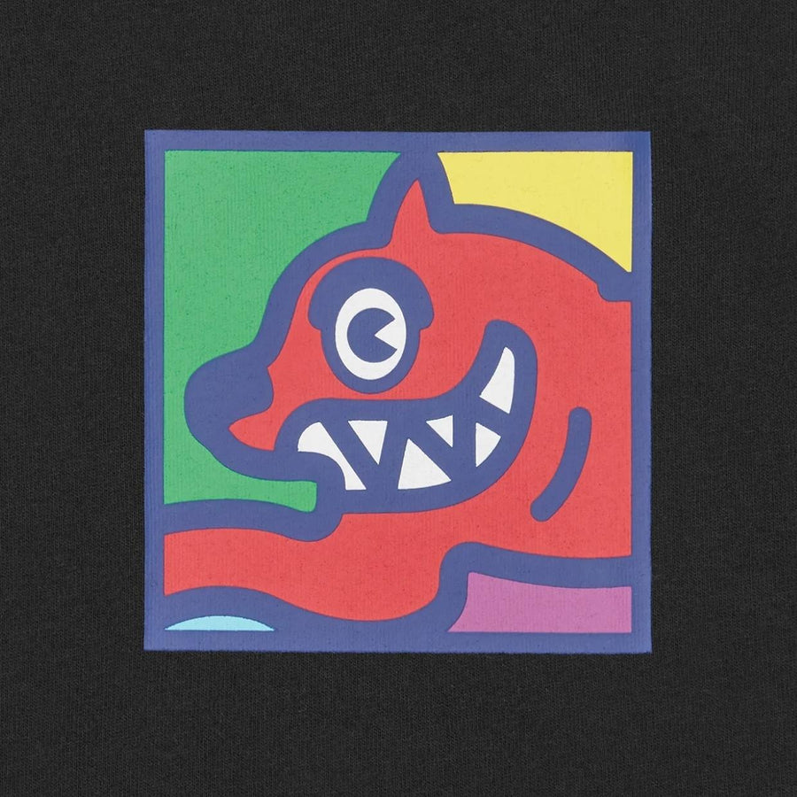 ICECREAM Pop Art Running Dog Black T-Shirt