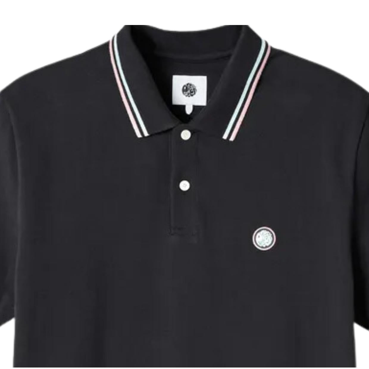 Pretty Green Barton Black Polo Shirt