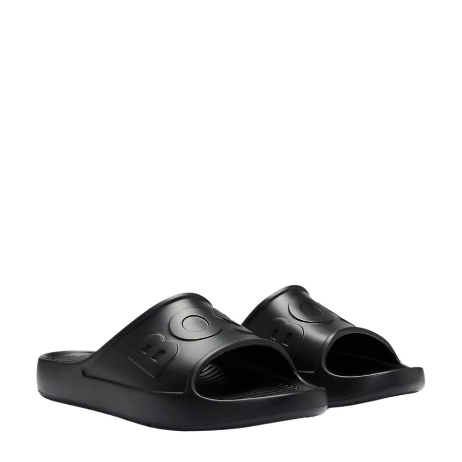 BOSS Logo Strap Darian Black Lightweight EVA Slides