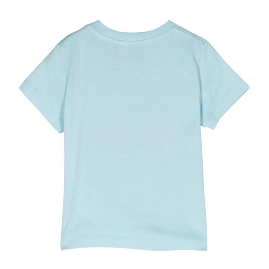 Moschino Baby Teddy Balloons Logo Sky Blue T-Shirt