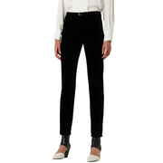 J20 high-waisted stretch-velvet super-skinny leg trousers