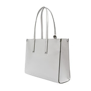 Emporio Armani Medium Logo Charm Grey/Navy Blue Shopper Bag