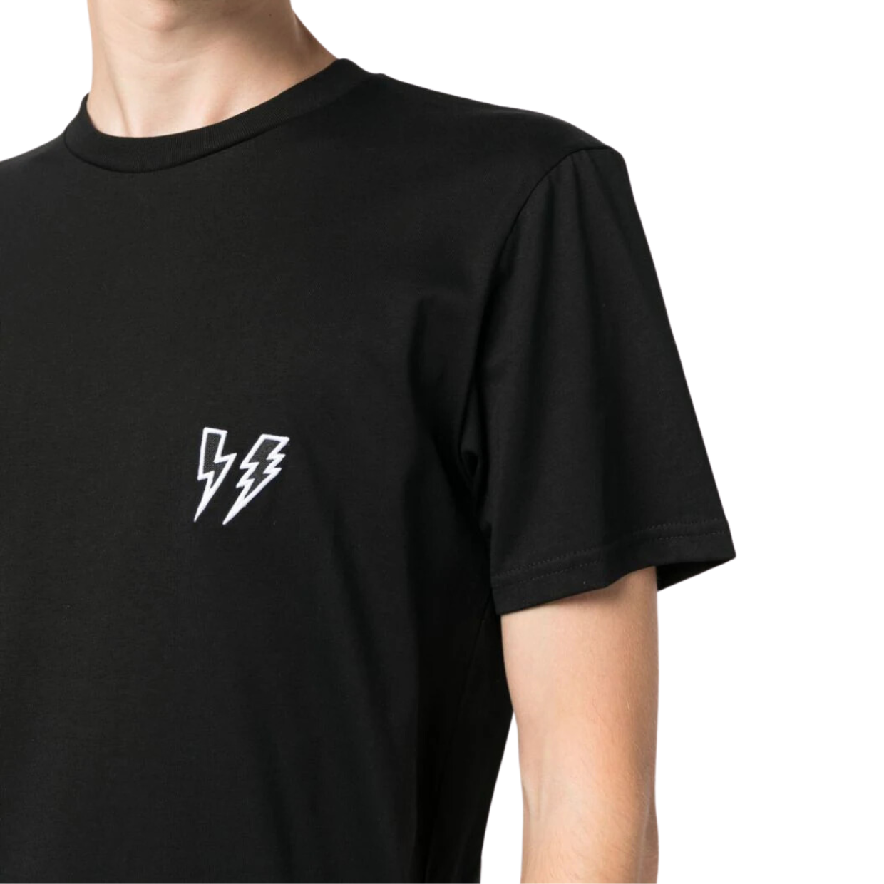 Neil Barrett Black Thunderbolt T-Shirt