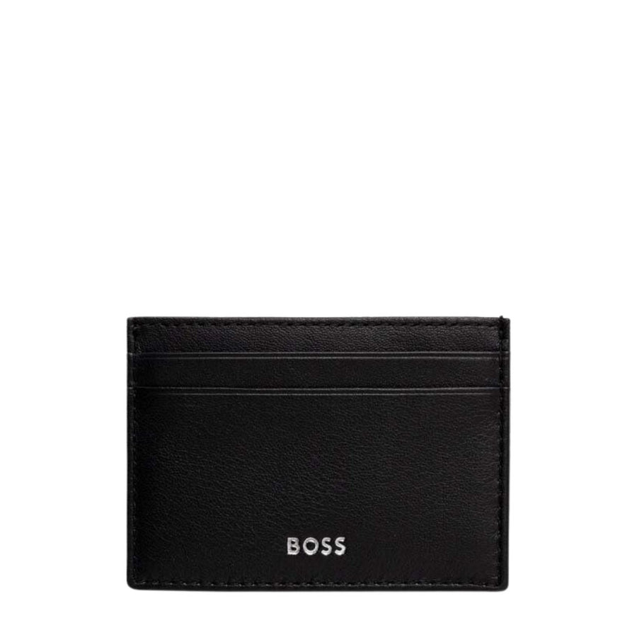 BOSS Embossed Logo Randy Black Slim Card Case