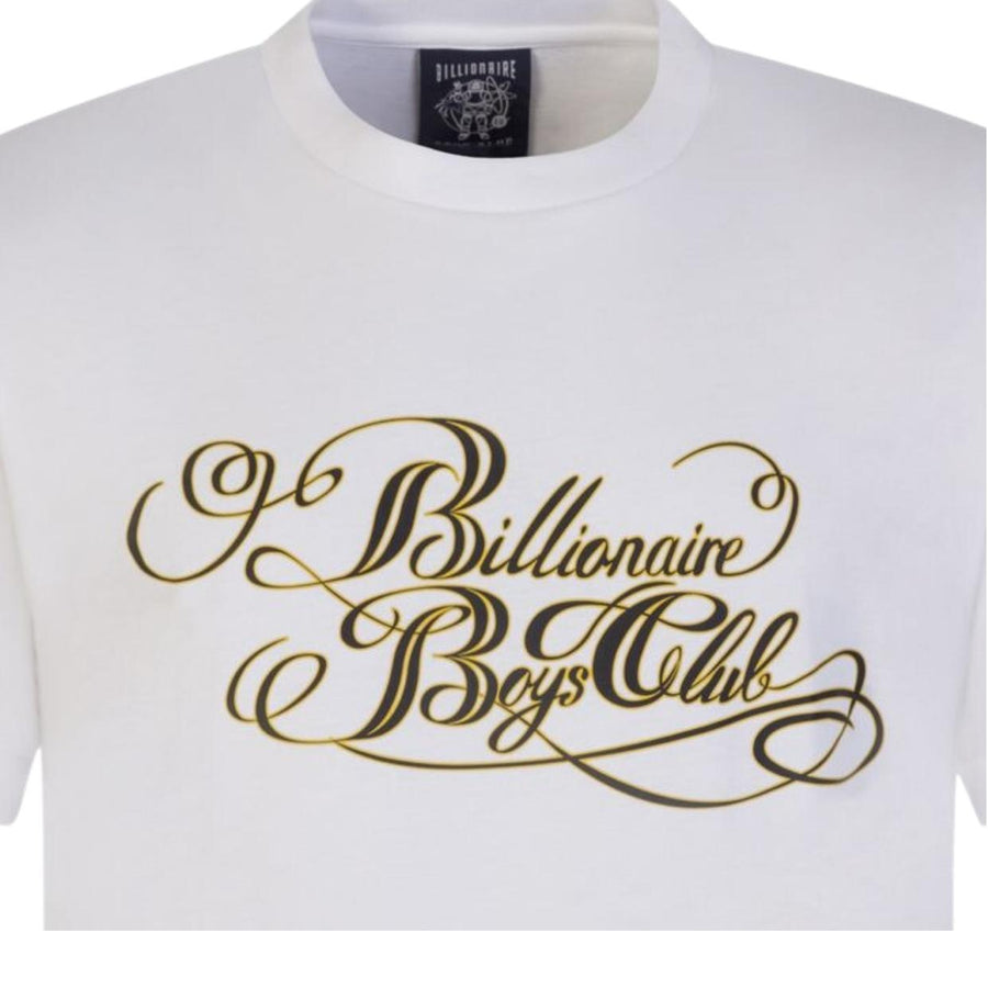 Billionaire Boys Club Calligraphy Logo White T-Shirt