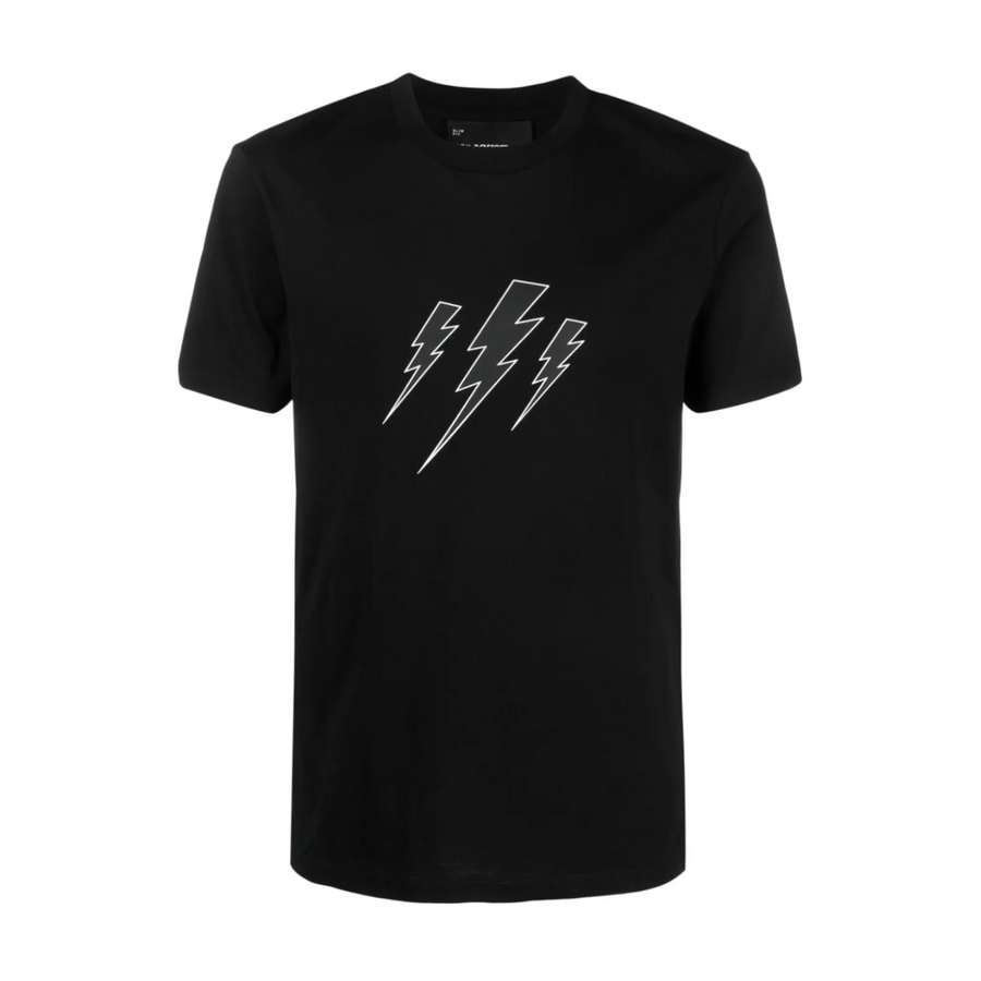 Neil Barrett Black Thunderbolt T-Shirt