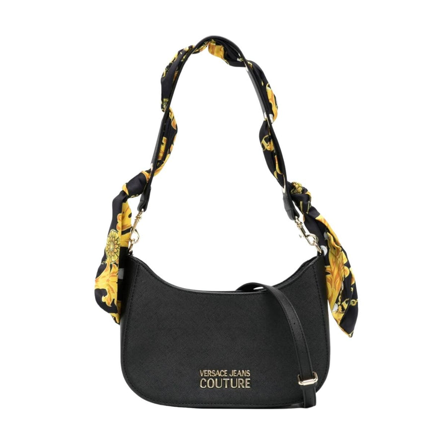 Versace Jeans Couture Baroque Scarf Black Shoulder Bag