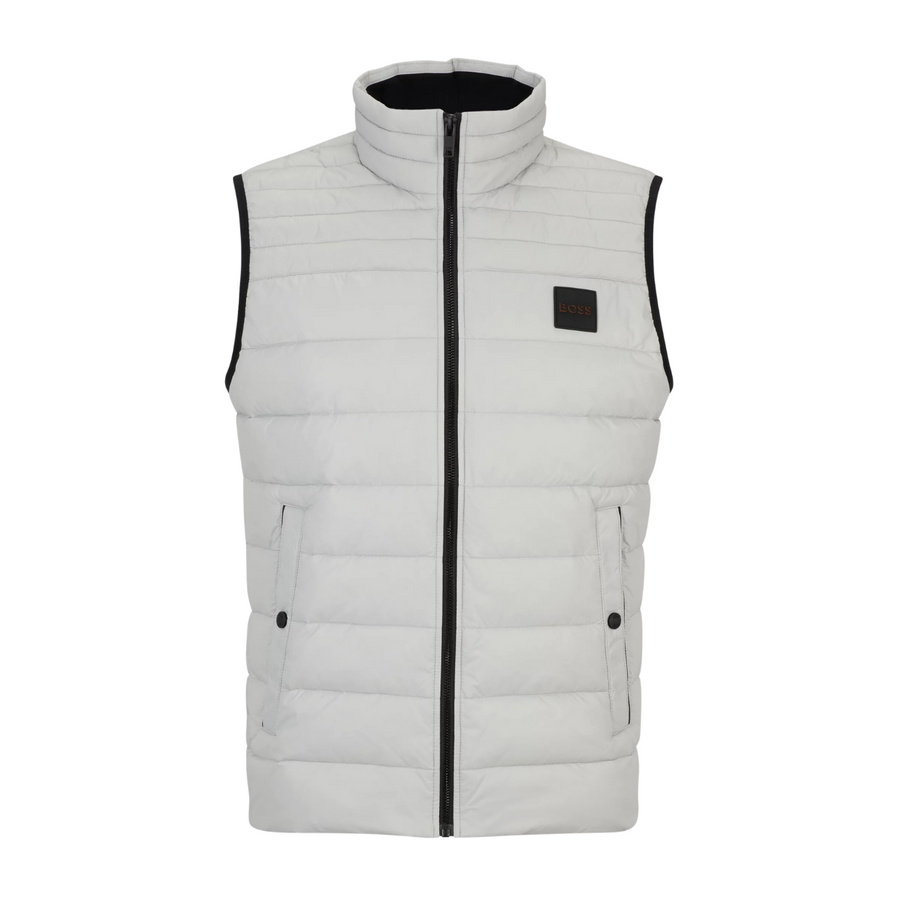BOSS Odeno Silver Quilted Gilet