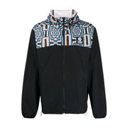 Marcelo Burlon Optical Cross Black Hooded Windbreaker