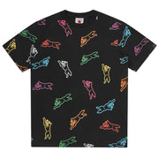 ICECREAM All-Over Running Dog Black T-Shirt