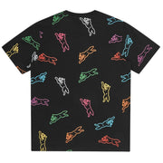 ICECREAM All-Over Running Dog Black T-Shirt