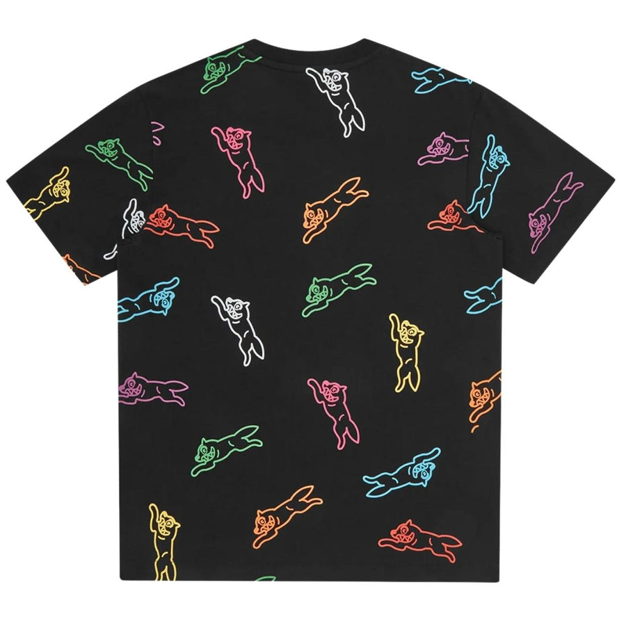ICECREAM All-Over Running Dog Black T-Shirt