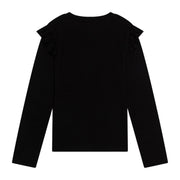 Moschino Kids Printed Logo Black Long Sleeve T-Shirt