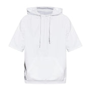 Moschino Underwear Logo Tape White Short Sleeve Hoodie