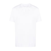 Neil Barrett Broderie Anglaise Collar Bolt White T-Shirt