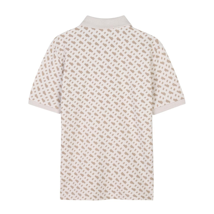 BOSS Kids Double B Monogram Sand Polo Shirt
