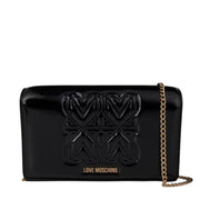 Love Moschino Black LM Emblem Crossbody Bag