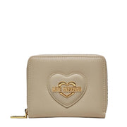Love Moschino Gold-Tone Heart Logo Ivory Wallet