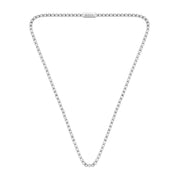 BOSS Cube-Shaped Chain Link Sliver Necklace