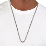 BOSS Cube-Shaped Chain Link Sliver Necklace
