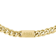 BOSS Chain Link Yellow Gold Plated Bracelet