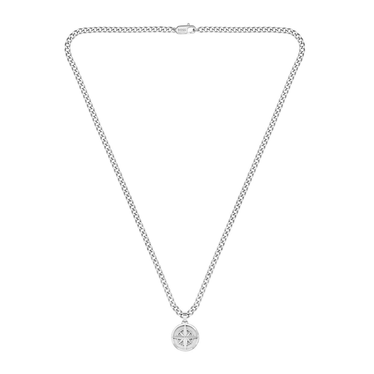 BOSS North Sliver Compass Necklace