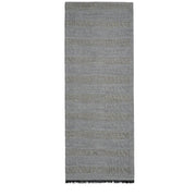 Emporio Armani All-Over Jacquard Lurex Logo Grey Scarf