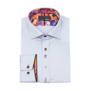 Guide London Coloured Button Sky Blue Shirt