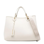 Emporio Armani Medium MyEA Ecru Tote Bag