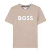 BOSS Kids Printed Logo Stone T-Shirt