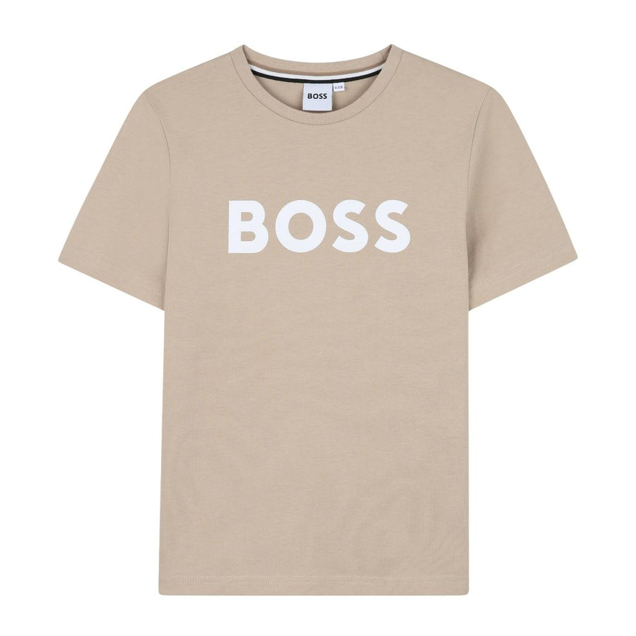 BOSS Kids Printed Logo Stone T-Shirt