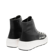 Love Moschino Black & White High-Top Trainers