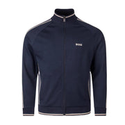 BOSS Embroidered Logo Navy Zip-Up Tracksuit Jacket