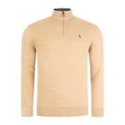 Ralph Lauren Tan/Brown Half Zip Sweatshirt